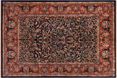 8x10 hand knotted Persian rug in blue and brown - Istanbul Maxine