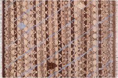 handmade Geometric Moroccan Hi Tan Brown Hand Knotted RECTANGLE 100% WOOL area rug 6' x 9'