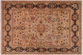 8x10 hand knotted Persian rug in tan and black - Istanbul Cassandr