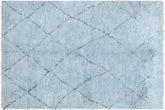 handmade Modern Moroccan Gray Black Hand Knotted RECTANGLE 100% WOOL area rug 8' x 10'