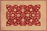 8x10 hand knotted Ziegler wool rug in red and tan - Bohemian Ziegler Josh