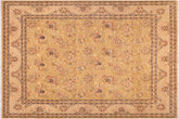 8x10 hand knotted Persian rug in gold and gray - Istanbul Shelly
