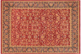 8x10 hand knotted Persian rug in red and blue - Istanbul Geneva