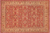 8x10 hand knotted Persian rug in rust and gold - Istanbul Margarit