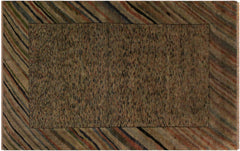 handmade Over Dyed Over Dyed Gray Rust Hand Knotted RECTANGLE 100% WOOL area rug 4' x 6'
