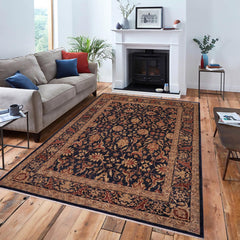 handmade Transitional Kafkaz Drk. Blue Copper Hand Knotted RECTANGLE 100% WOOL area rug 10' x 11'