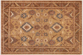 9x12 hand knotted Ziegler wool rug in gold - Classic Ziegler Kristi