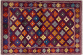handmade Geometric Balouchi Purple Green Hand Knotted RECTANGLE 100% WOOL area rug 3x5