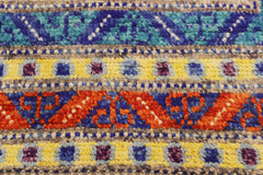 handmade Geometric Balouchi Beige Orange Hand Knotted RECTANGLE 100% WOOL area rug 6x8