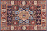 9x12 hand knotted Mamluk wool rug in blue and beige - Bohemian Mamluk Antonio