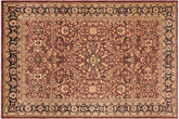 10x14 hand knotted Ziegler wool rug in brown and blue - Classic Ziegler Kelli