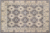 12x14 hand knotted transitional wool rug in gray and ivory - Chic Berry