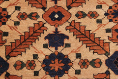 handmade Traditional Antique Ivory Blue Hand Knotted RECTANGLE 100% WOOL area rug 5x7