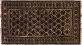 handmade Geometric Balouchi Tan Blue Hand Knotted RECTANGLE 100% WOOL area rug 5x8