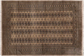 handmade Geometric Bokhara Grey Black Hand Knotted RECTANGLE 100% WOOL area rug 5X8