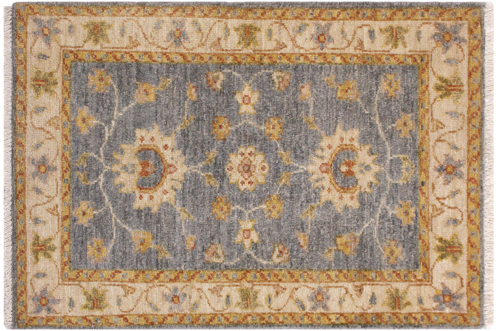 handmade Traditional Kafkaz Grey Red Hand Knotted RECTANGLE 100% WOOL area rug 2x3