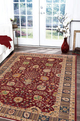handmade Transitional Kafkaz Red Blue Hand Knotted RECTANGLE 100% WOOL area rug 10' x 15'