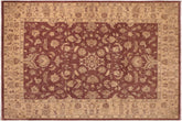 10x14 hand knotted Ziegler wool rug in brown and tan - Classic Ziegler Gretchen
