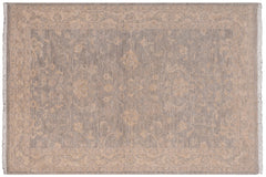 handmade Traditional Kafkaz Grey Beige Hand Knotted RECTANGLE 100% WOOL area rug 4x6