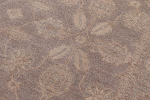 handmade Transitional Kafkaz Grey Lt. Green Hand Knotted RECTANGLE 100% WOOL area rug 9' x 12'