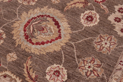 handmade Traditional Kafkaz Lt. Green Ivory Hand Knotted RECTANGLE 100% WOOL area rug 10x14