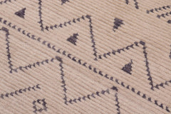 handmade Geometric Berjusta Beige Gray Hand Knotted RECTANGLE 100% WOOL area rug 8' x 10'