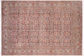 handmade Transitional Rosheen Gray Gray Hand Knotted RECTANGLE 100% WOOL area rug 10x14