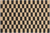4x6 hand woven Turkish Flat Weave Kilim wool rug in beige and black - Chic Turkish Jarvis