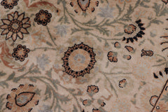 handmade Transitional New Asif Beige Gold Hand Knotted RECTANGLE 100% WOOL area rug 10x14