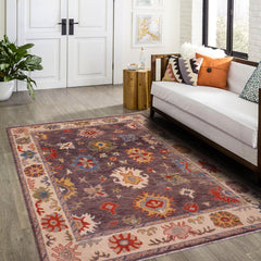 handmade Traditional Oushak Gray Beige Hand Knotted RECTANGLE 100% WOOL area rug 8' x 10'