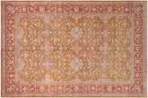 10x14 hand knotted Persian rug in gold and rust - Istanbul Bonita