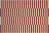 6x10 hand woven Turkish Flat Weave Kilim wool rug in beige and red - Chic Turkish Myriam