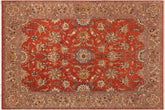 10x14 hand knotted Persian rug in rust and brown - Istanbul Deloris