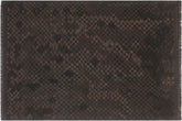 6x8 hand woven Turkish Flat Weave Kilim wool rug in black and brown - Chic Turkish Lulu