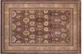 10x14 hand knotted Persian rug in brown and tan - Istanbul Tempie