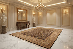 handmade Transitional Tabriz Charcoal Taupe Hand Knotted RECTANGLE 100% WOOL area rug 10x14