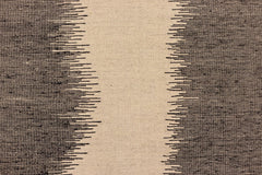 handmade Modern Kilim Beige Black Hand-Woven RECTANGLE 100% WOOL area rug 8' x 10'