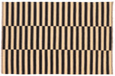6x8 hand woven Turkish Flat Weave Kilim wool rug in beige and black - Eclectic Boho Turkish Stella