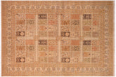 10x14 hand knotted Persian rug in multicolor and gray - Istanbul Trina