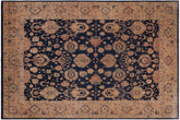 handmade Traditional Agra Drk.green Dark Gold Hand Knotted RECTANGLE 100% WOOL area rug 10' x 14'