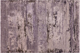 handmade Modern Modern Gray Charcoal Hand Knotted RECTANGLE WOOL&SILK area rug 8' x 10'