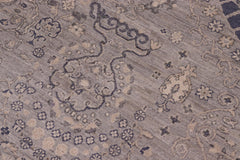 handmade Modern Modern Blue Beige Hand Knotted RECTANGLE 100% WOOL area rug 10' x 14'
