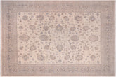 12x15 hand knotted Ziegler wool rug in beige and tan - Bohemian Ziegler Bartlett