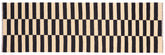 3x9 hand woven Turkish Flat Weave Kilim wool runner rug in beige and black - Modern Turkish Simon
