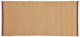4x7 hand woven Turkish Flat Weave Kilim wool runner rug in beige and gray - Eclectic Boho Turkish Orion