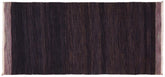 4x7 hand woven Turkish Flat Weave Kilim wool runner rug in blue and purple - Eclectic Boho Turkish Abril