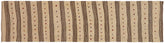 3x11 hand woven Turkish Flat Weave Kilim wool runner rug in brown and red - Modern Turkish Kaila
