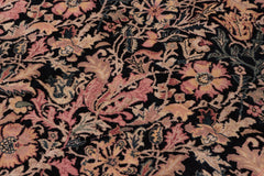 handmade Transitional Gulshanayub Black Red Hand Knotted RECTANGLE 100% WOOL area rug 9x12