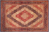 9x12 hand knotted Vegetable Dyed wool rug in blue - Compartment Cherie