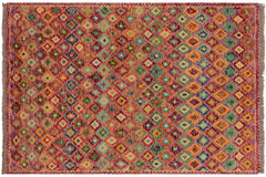 handmade Modern Balouchi Purple Rust Hand Knotted RECTANGLE 100% WOOL area rug 3x5